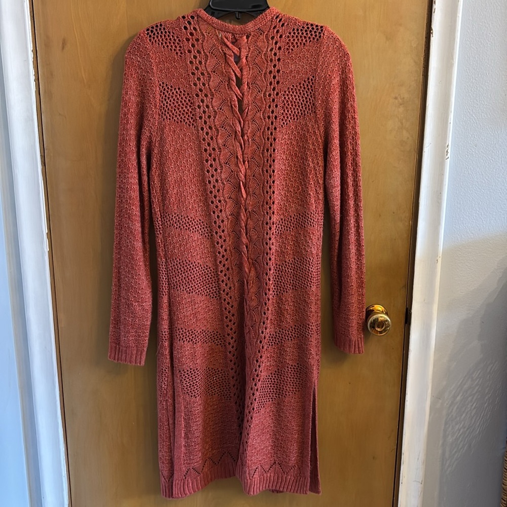 Burnt Orange Lightweight Duster - image 3